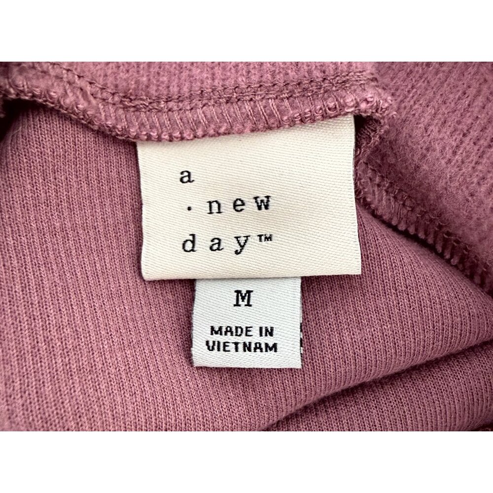 A New Day Women's Long Sleeve Brushed Mockneck Top in Mauve M - Picture 5 of 10